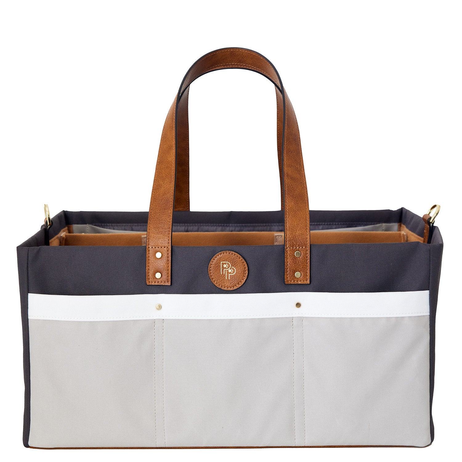 Pet Pockets Caddy - Natural.  Stylish and practical pet accessory organiser